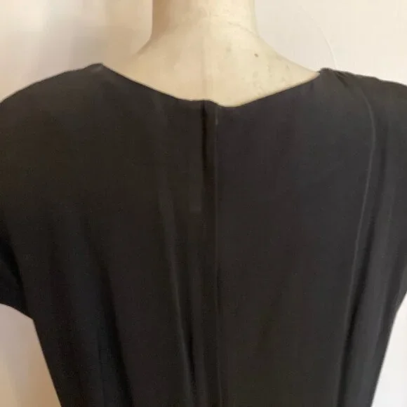 Sheri Martin Dress Cap Sleeves Fitted and Flared Lil Black Dress - Picture 5 of 8